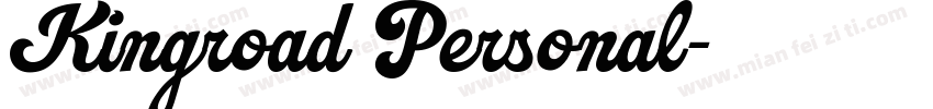 Kingroad Personal字体转换